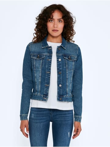 Noisy may Kurze  Basic Denim Jeansjacke NMDEBRA in Blau-2