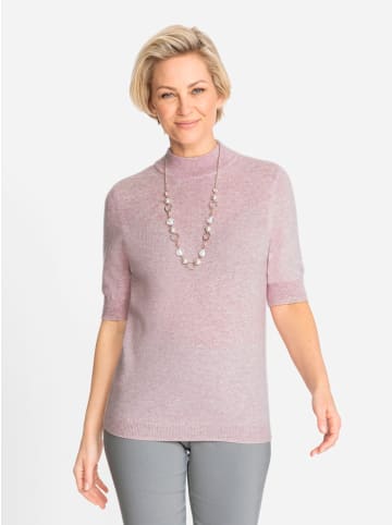 WITT WEIDEN Stehkragenpullover in rosé-meliert