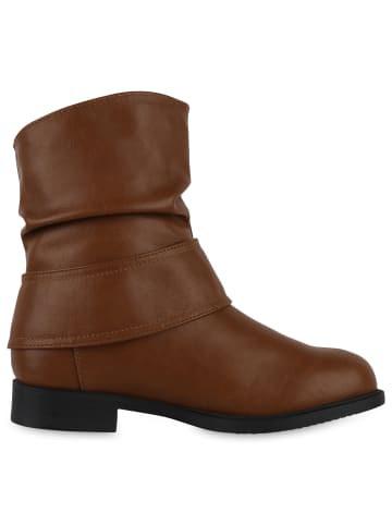 VAN HILL Schlupfstiefeletten Amelia in Hellbraun