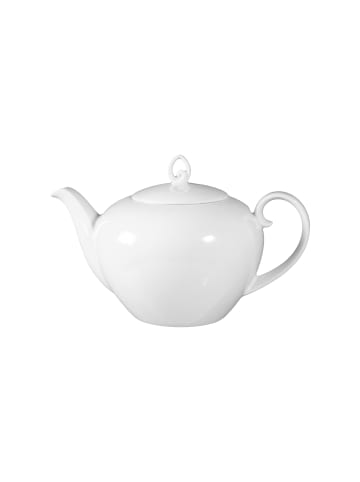 Seltmann Weiden 2er Set Teekanne mit Stövchen Rondo/Liane 1,1 Liter in weiß