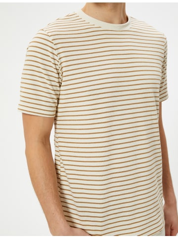 KOTON T-shirt in Kamelfeder