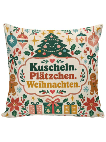 Mr. & Mrs. Panda Sofa Kissen Weihnachtskissen verspielt Design m... in Weiß