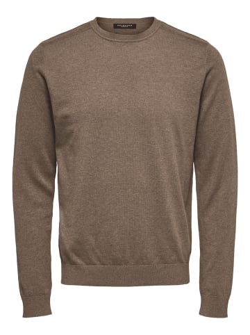 SELECTED HOMME Sweatshirt 'Berg' in braun