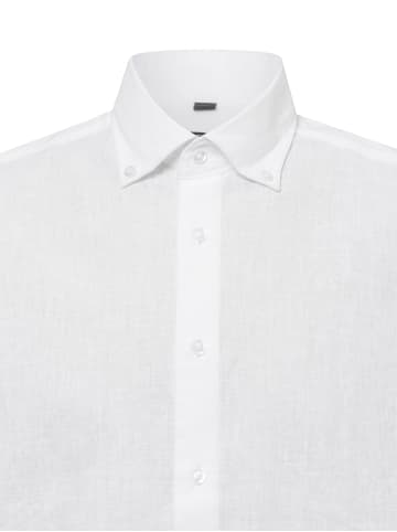 Nils Sundström Freizeithemd mit Leinen-Anteil in weiß