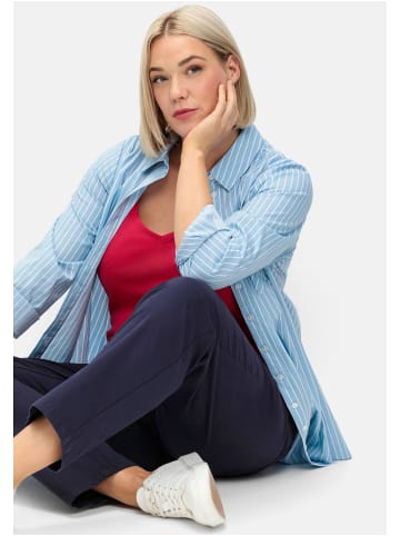 sheego Gerade Hose in tiefblau