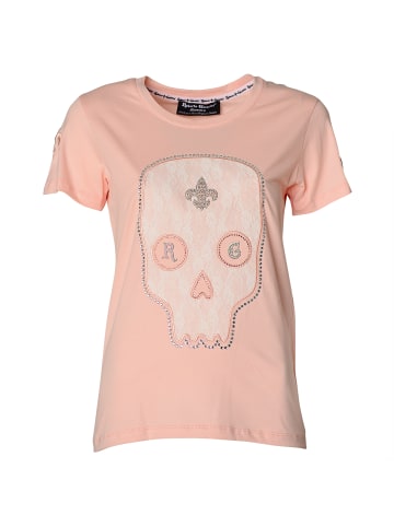 Roberto Geissini Summer Skull T-Shirt Rosa