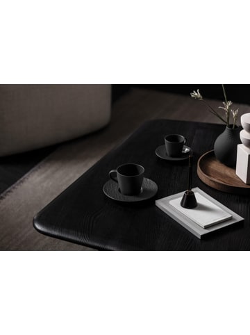Villeroy & Boch 6er Set Kaffeetasse Manufacture Rock 150 ml schwarz in schwarz