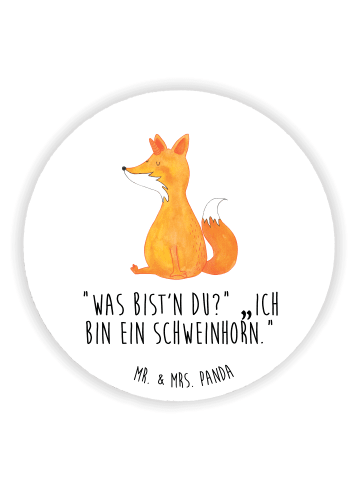 Mr. & Mrs. Panda magnet Einhorn Fuchs mit Spruch in Weiß