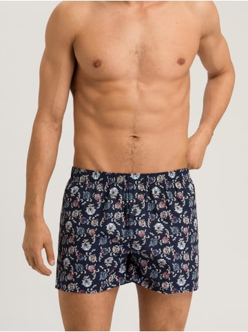 Hanro Boxershorts Fancy Woven in navy botany print