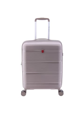 Gladiator 0800 4 Rollen Kabinentrolley 55 cm mit Dehnfalte beige
