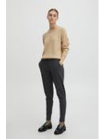 ICHI IHKate slim fit in Dark grey melange