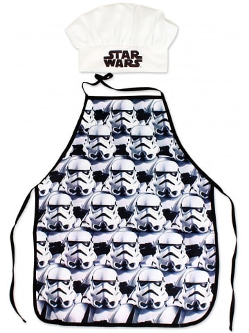 Star Wars Kochschürze + Kochmütze Star Wars in Schwarz