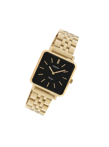 Oozoo Analog-Armbanduhr Oozoo Vintage Series gold groß (ca. 29x29mm)