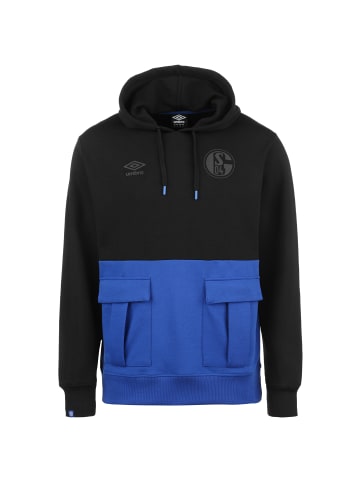 Umbro Kapuzenpullover FC Schalke 04 Icon II Surplus in schwarz / blau