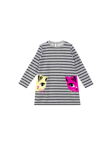 Denokids Kleid Twin Cat in grau