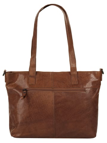 SPIKES & SPARROW Shopper echt Leder in cognac