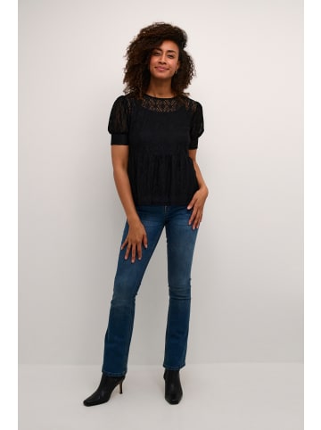 Cream Kurzarm-Bluse CRRemi Feminine in Pitch Black