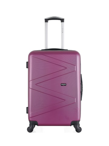 WAVE PARIS Mittelgroßer Hartschalenkoffer AMAZONE in Pflaume (64L)