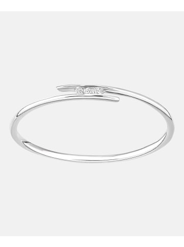 Diamant L'éternel Trilogie-Ring aus 375 Weißgold mit 0.01 Karat Diamant