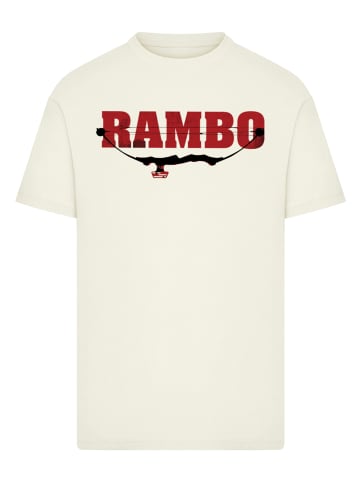 F4NT4STIC T-Shirt Rambo Logo Compound Bow in sand