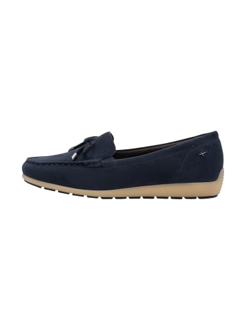 Tamaris Mokassins aus Leder Blau