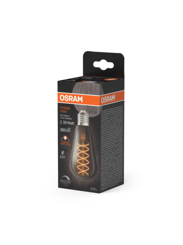 OSRAM Dimmbare LED-Lampen, Vintage-Edition, 30 Watts Ersatz, E27, ST64-Shape,