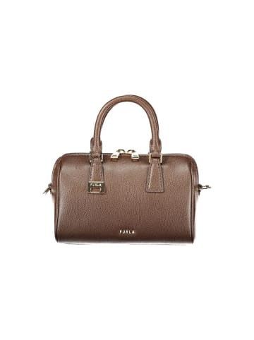 Braun Leder Damen Henkeltasche