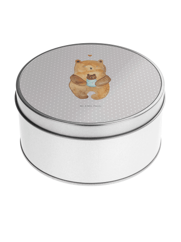 Mr. & Mrs. Panda Aufbewahrungsbox Bär Baby ohne Spruch in Grau Pastell