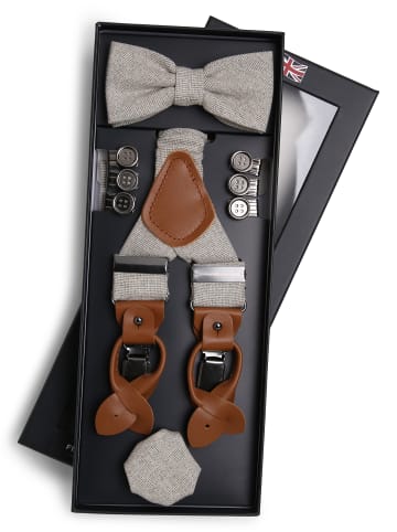 Finshley & Harding London Accessoire-Set in beige