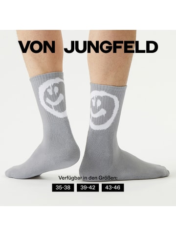 von Jungfeld Tennissocken SMILEY in Grau
