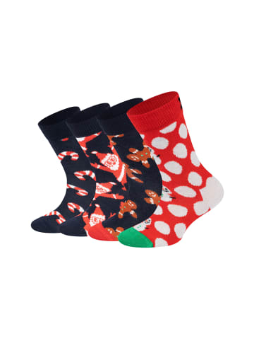 Happy Socks Socken Happy Holidays in marineblau
