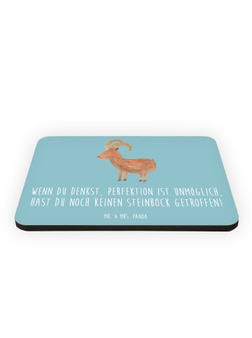 Mr. & Mrs. Panda Magnet Steinbock Perfektion mit Spruch in Meeresbrise