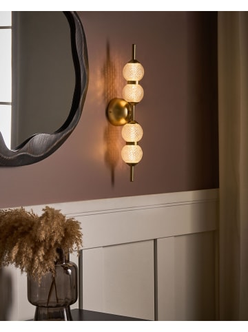 Beliani Wandleuchten ARAS in Gold/Transparent - (W) 10 x (H) 60 x (L) 10 cm