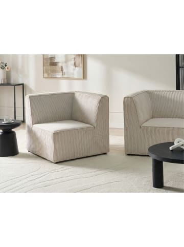 Beliani Sofaelement LEMVIG in Beige - (W) 83 x (H) 78 x (L) 83 cm