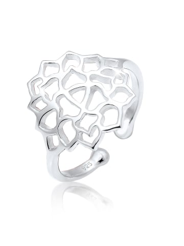 Elli Ring 925 Sterling Silber Lotusblume, Ornament in Silber