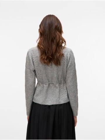 Vero Moda Strickjacke in Light Grey Melange