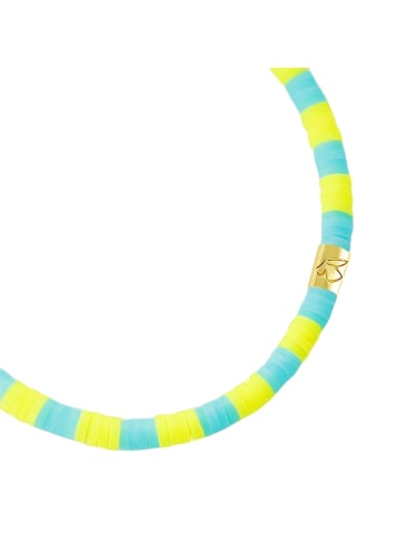 Glanzstücke München Armband aus Sterling Silber mit Heishi Perlen in gelbgold