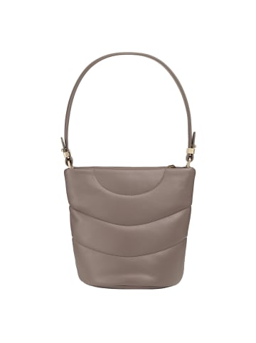 DuDu Barbara Schultertasche Leder 21.5 cm in taupe