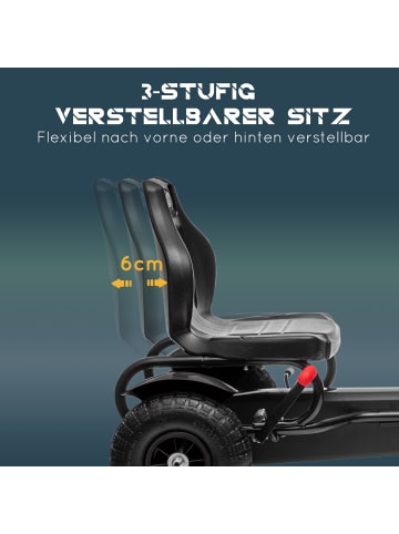 HOMCOM Gokart Tretauto Schwarz