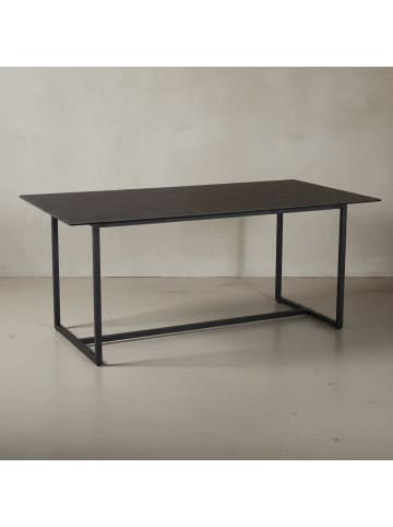 KADIMA DESIGN Esszimmertisch 180x90x76 cm Keramik Glas Esstisch , in Schwarz