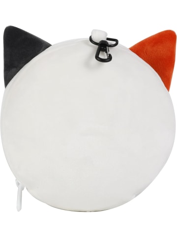 i-Total Kissen mit Schlafmaske, verschließbares Kissen mit Haken orange Katze