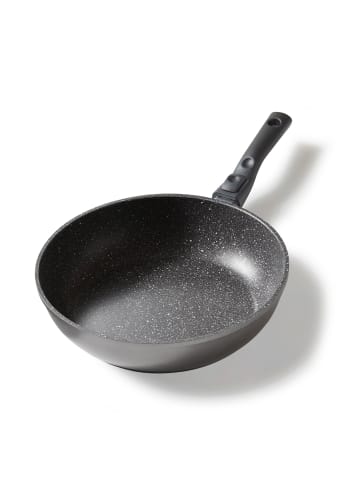 Stoneline Schmorpfanne mit abnehmbarem Griff | ohne Deckel in Schwarz (Griff-abnehmbar)