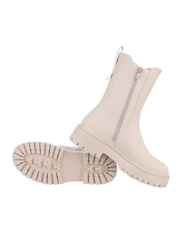 Ital-Design Stiefelette in Beige