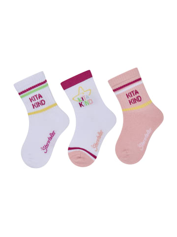 Sterntaler Socken 3er-Pack Kitakind in fuchsia