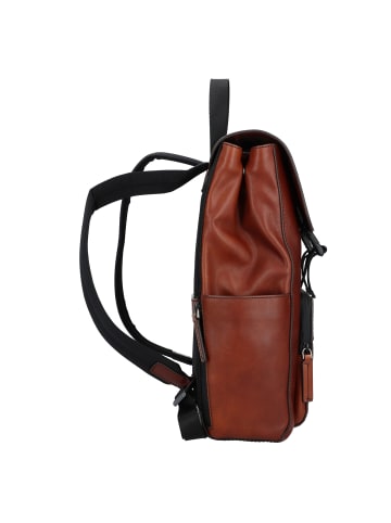 The Bridge Damiano Rucksack Leder 38 cm Laptopfach in marrone