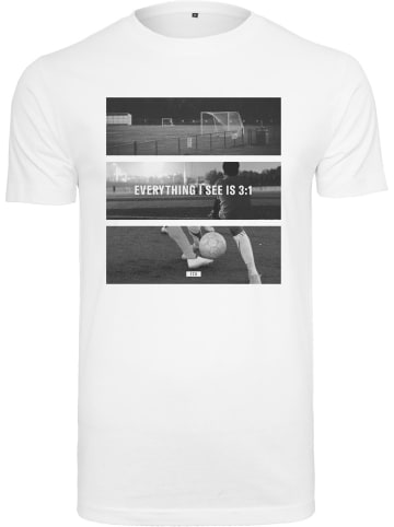 Merchcode T-Shirt "Football Coming Home 3:1 Tee" in Weiß
