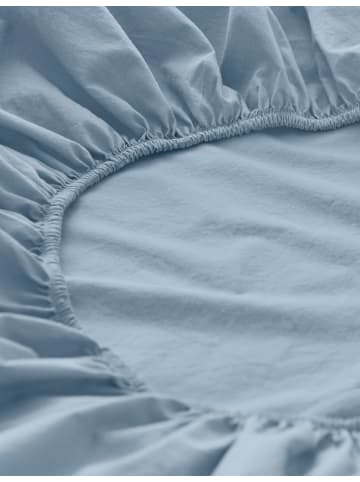 Hessnatur Perkal Spannbettlaken in graublau