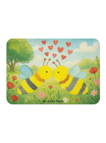 Mr. & Mrs. Panda magnet Biene Liebe Design ohne Spruch in Weiß