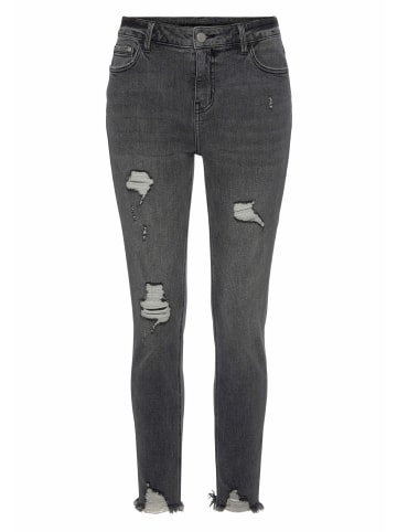 Buffalo Destroyed-Jeans in dark-grey-washed