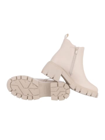 Ital-Design Stiefelette in Beige